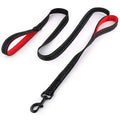 Laisse pour Chien à Double Poignée Rembourrée – Laisse en Nylon Robuste & Réfléchissante pour Balade et Dressage