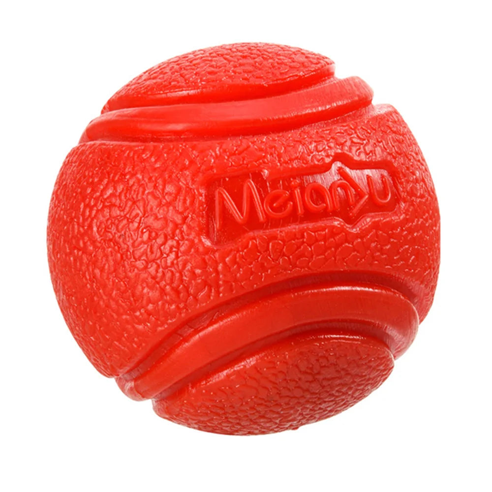 Balle Pleine en Caoutchouc Ultra-Résistante pour Chien – Balle Rebondissante Indestructible pour Mastication, Lancer-Rapporter & Dressage