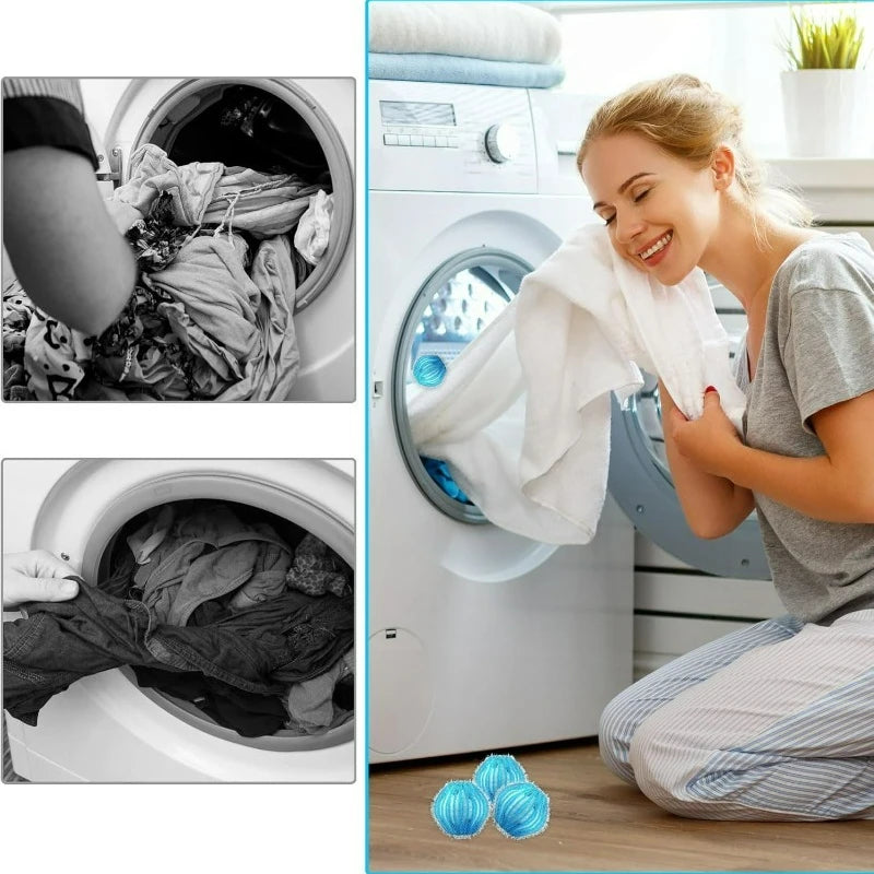 Balles Anti-Poils Réutilisables pour Machine à Laver – Filtre Attrape-Poils de Chien & Chat, Boules Anti-Peluches pour le Linge