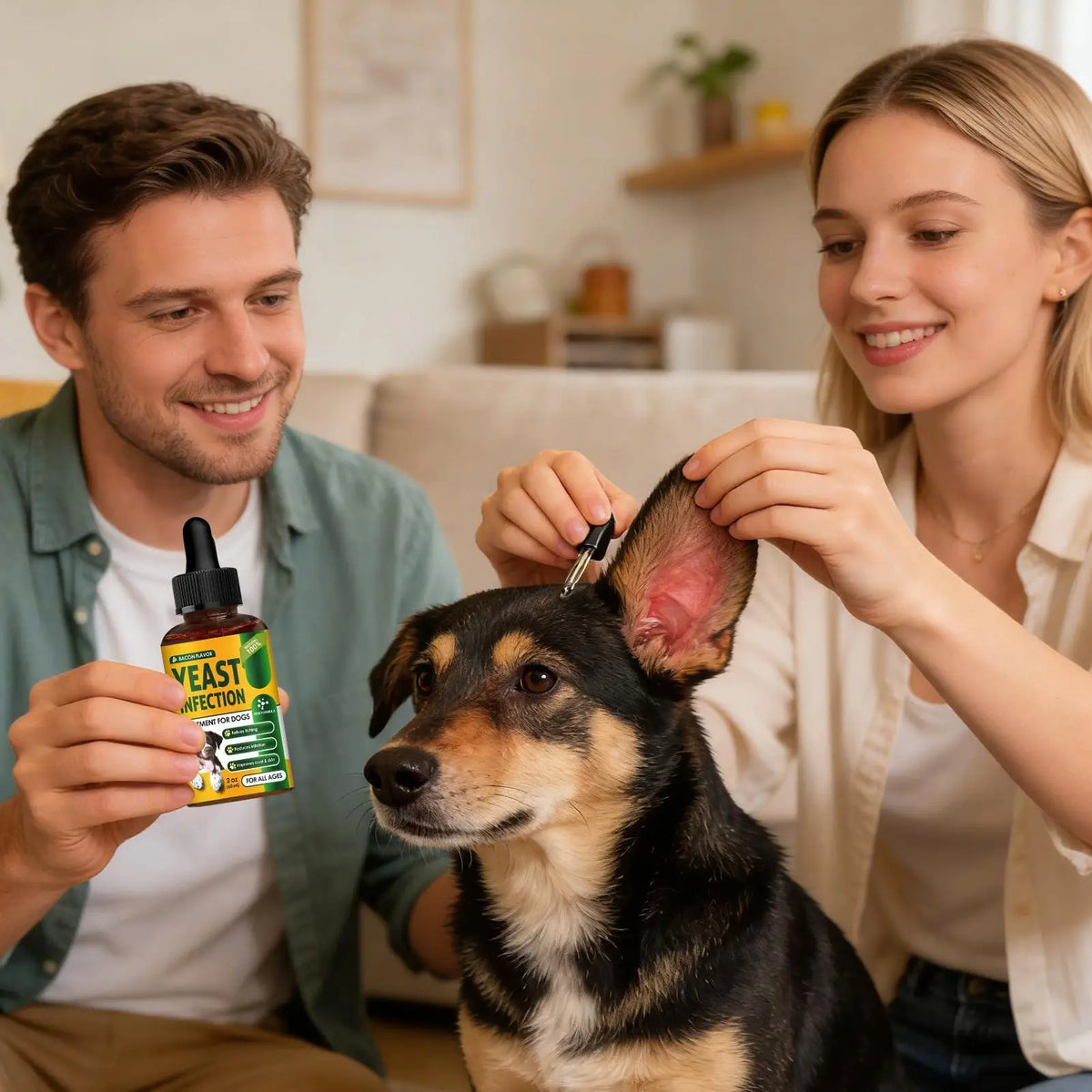 Huile Apaisante Anti-Démangeaisons pour Chien & Chiot (60 ml) – Soin Naturel Nourrissant Peau Sèche, Irritations & Brillance du Pelage