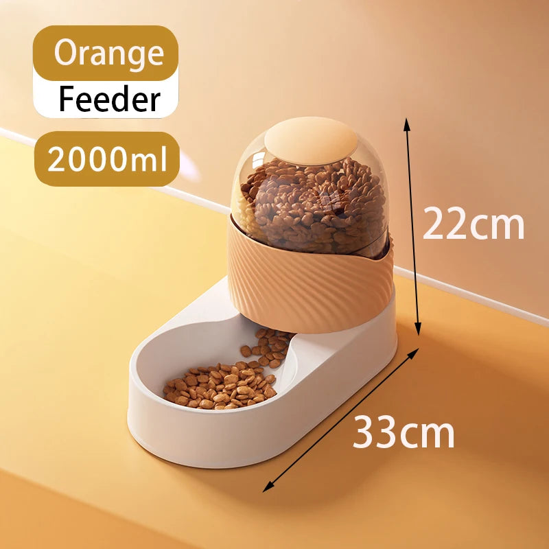 Distributeur Automatique par Gravité 3,8 L pour Chien – Fontaine à Eau & Distributeur de Croquettes Grande Capacité