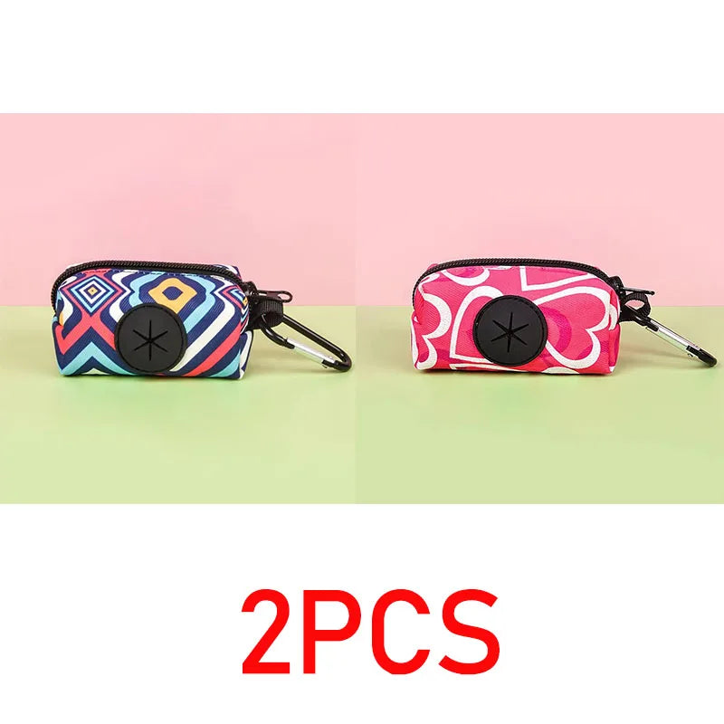 Distributeur de Sacs à Crottes pour Chien avec Attache – Porte-Sacs Déjections Canines Compact pour Laisse & Promenade