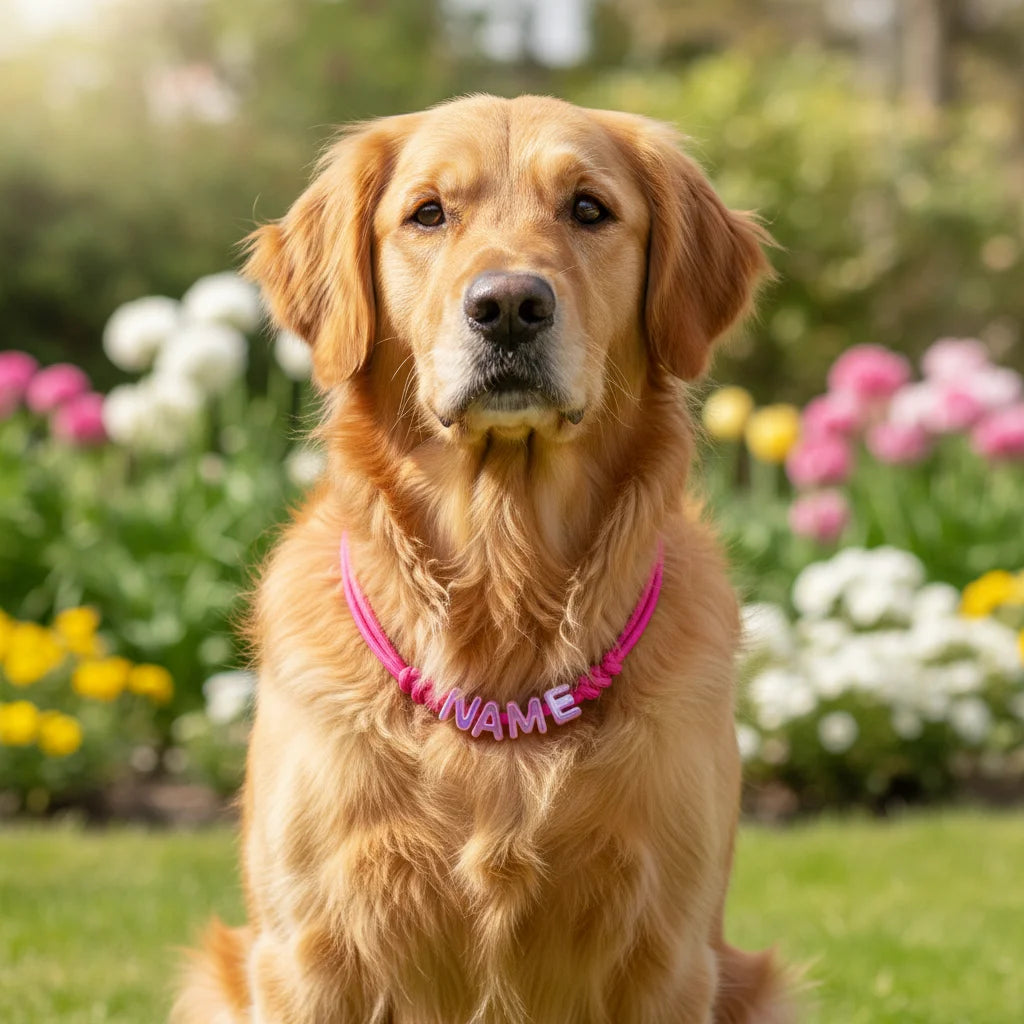 Collier Personnalisé pour Chien avec Nom et Numéro Gravés – Collier Réglable Confortable & Sécurisé pour Balade