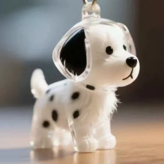 Porte-Clés Souvenir pour Poils de Chien & Chat – Pendentif Capsule Transparente pour Sac & Clés, Bijou Mémoire Animalier