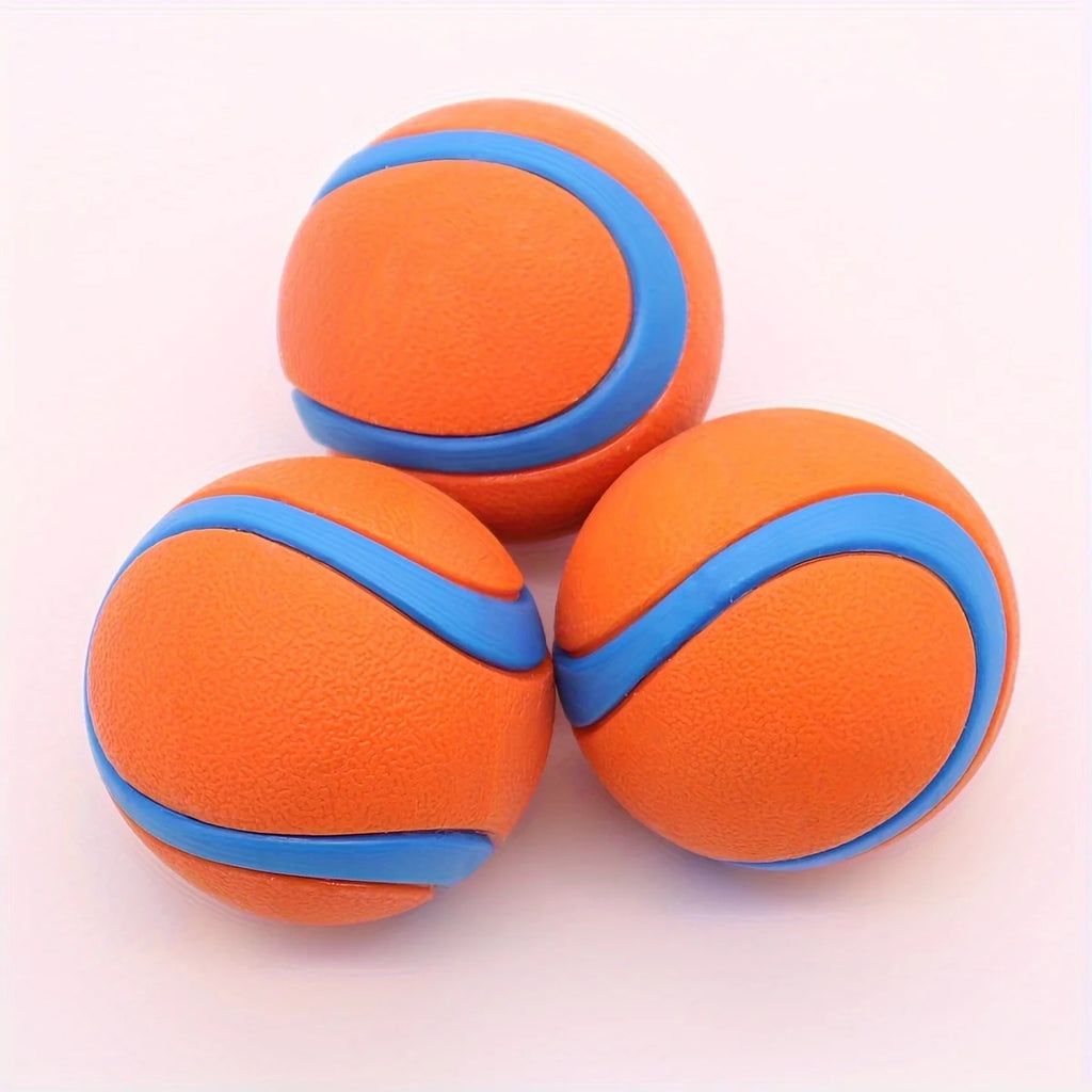 Durable Silicone Dog Chew Ball - Interactive Pet Toy for Medium Breeds, Teeth Cleaning & Playtime Fun, Dog Toys
