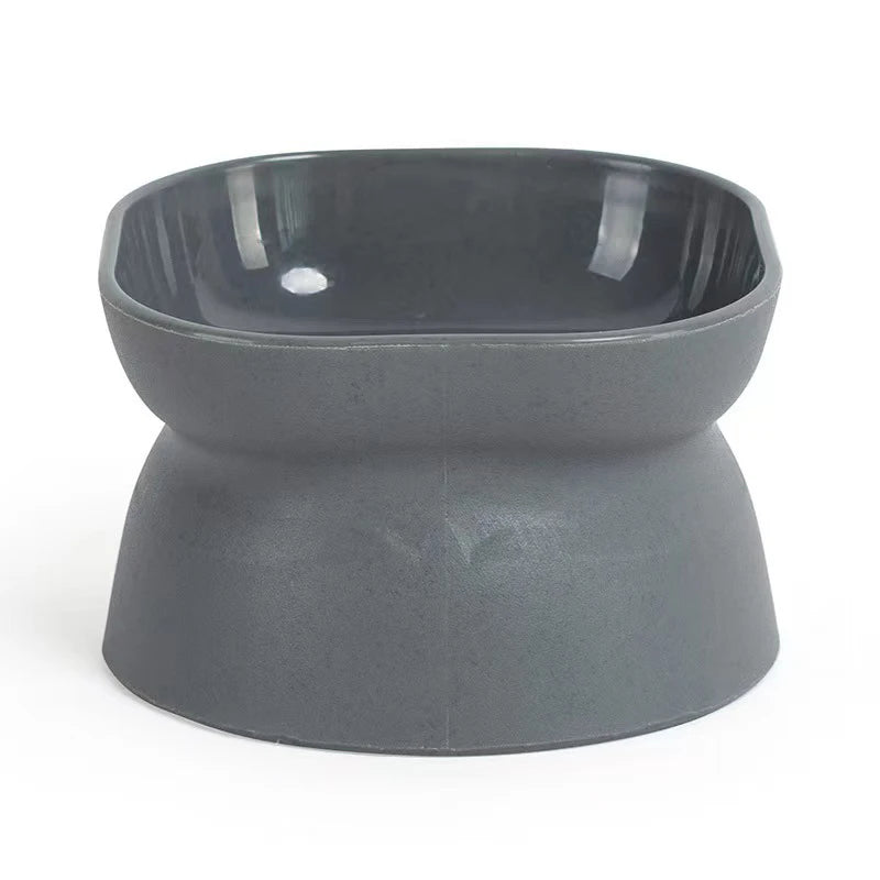 Gamelle Surélevée et Inclinée pour Chat & Petit Chien – Double Écuelle Ergonomique Anti-Vomissement & Anti-Stress des Moustaches
