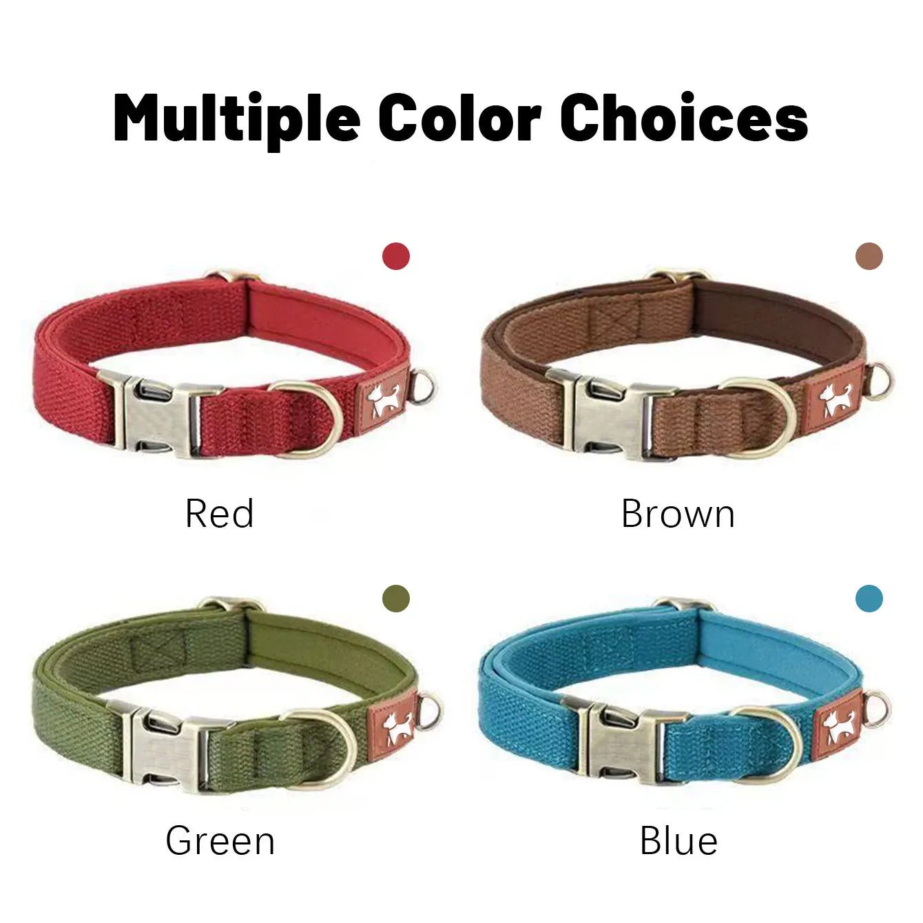 Collier pour Chien Réglable & Résistant (DC001) – Collier Extérieur Sécurisé pour Petit, Moyen & Grand Chien
