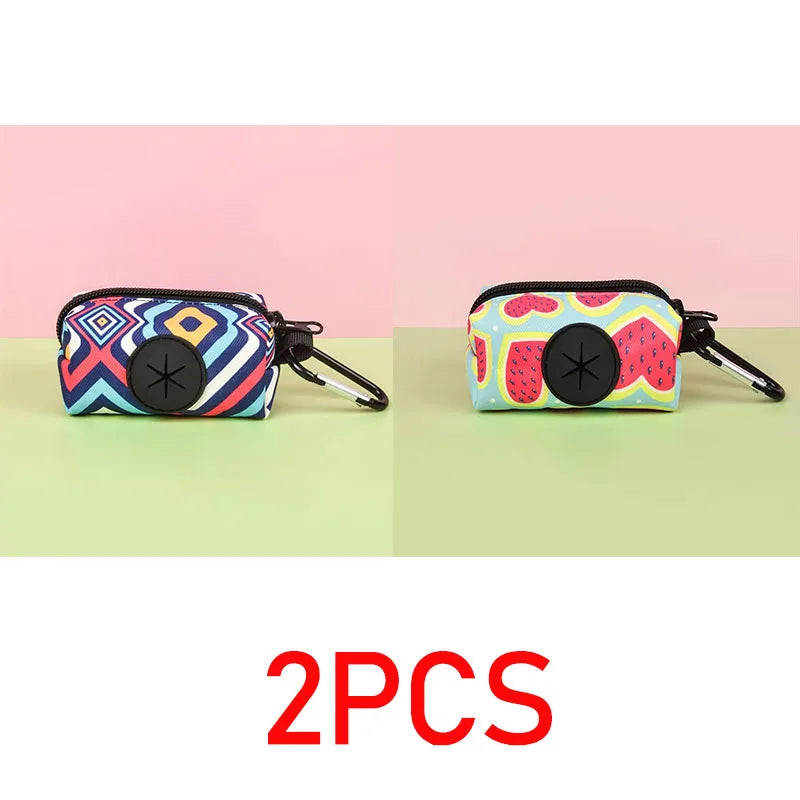 Distributeur de Sacs à Crottes pour Chien avec Attache – Porte-Sacs Déjections Canines Compact pour Laisse & Promenade