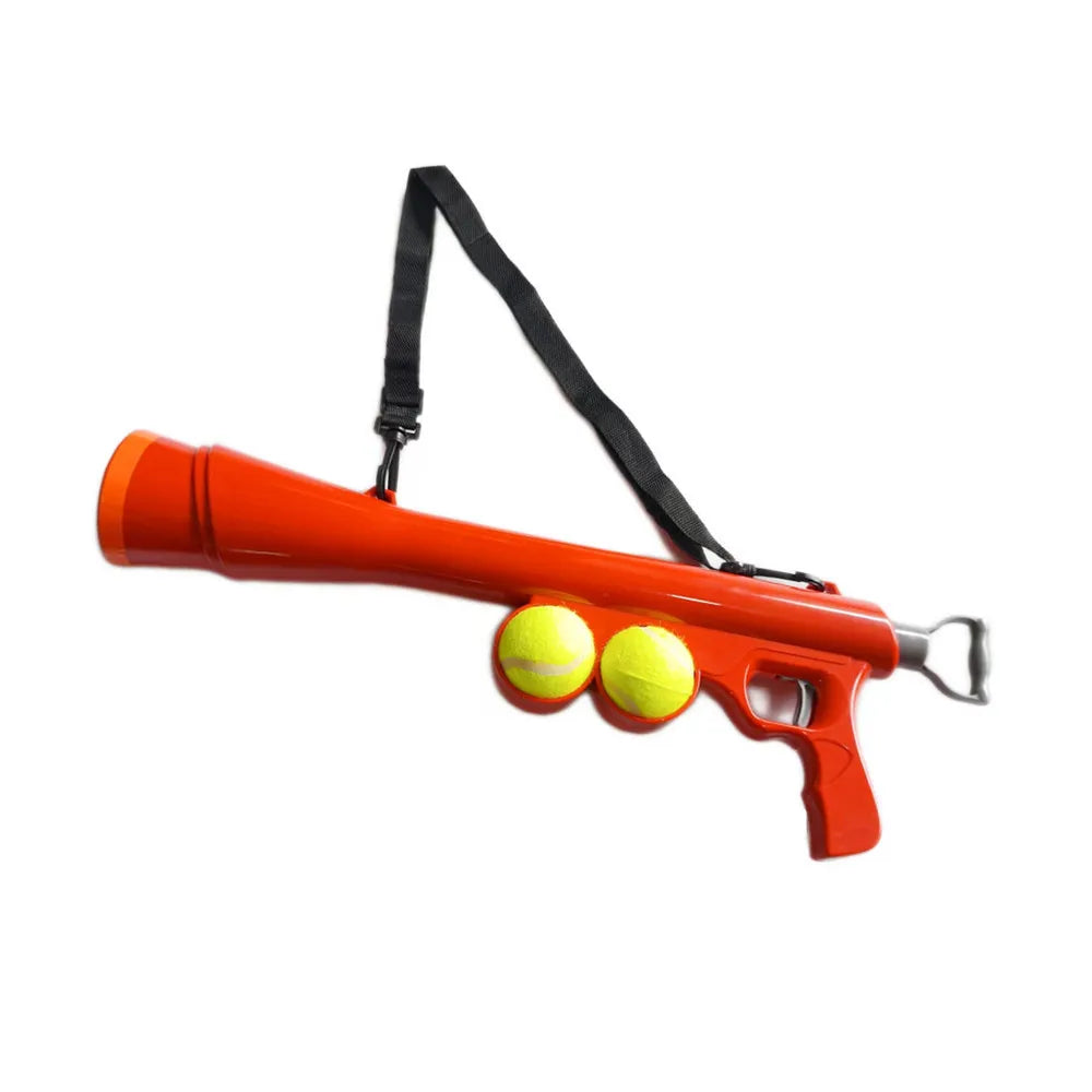 Pistolet Lanceur de Balles de Tennis pour Chien – Jouet Interactif de Plein Air, Dressage au Rapport & Tir Longue Distance Sans Effort
