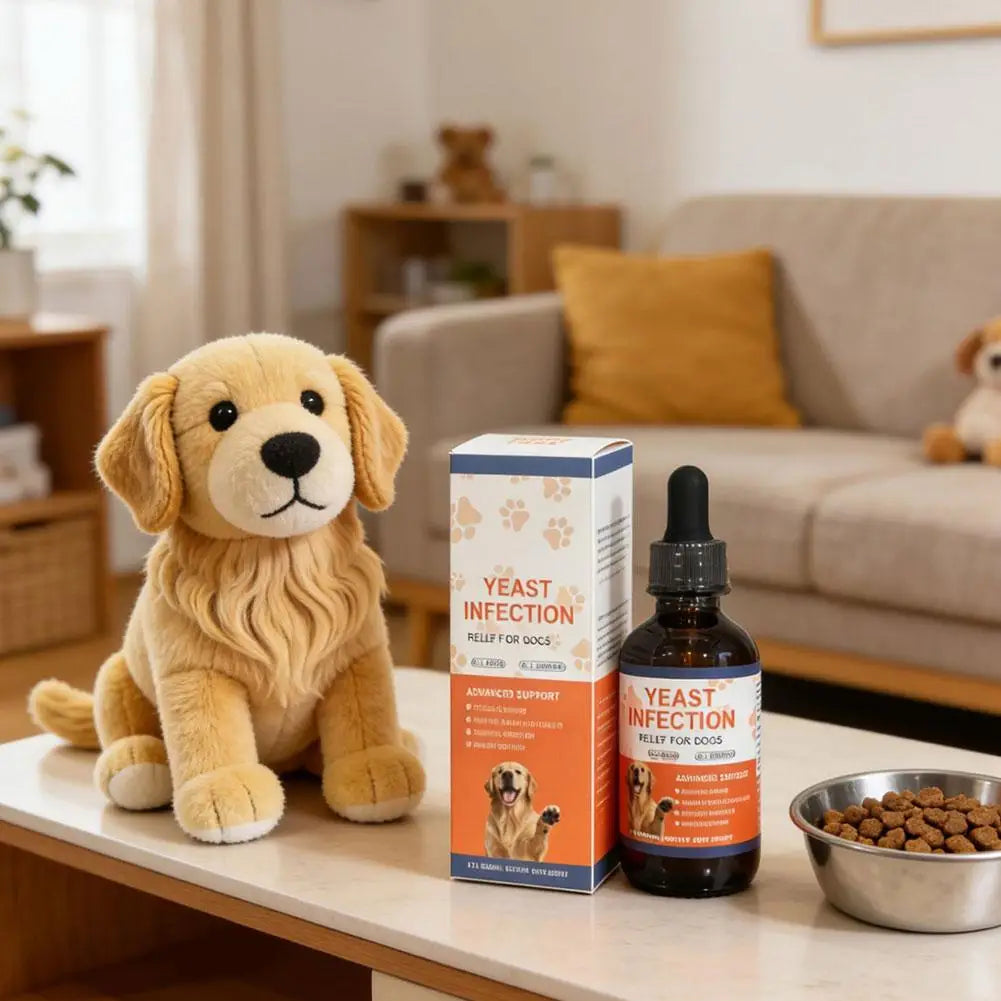 Gouttes Apaisantes Anti-Démangeaisons pour Chien – Complément Liquide aux Plantes Naturelles, Soin Peau Sensible & Pelage Sain