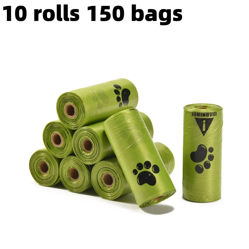Sacs à Crottes Biodégradables pour Chien (15 Sacs/Rouleau) – Recharges Écoresponsables, Épaisses & Anti-Fuites
