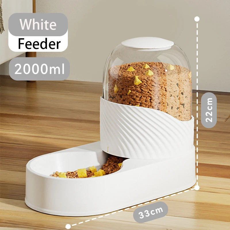 Distributeur Automatique par Gravité 3,8 L pour Chien – Fontaine à Eau & Distributeur de Croquettes Grande Capacité