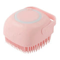 Brosse de Bain avec Réservoir de Shampoing pour Chien – Brosse de Massage & Toilettage en Silicone Souple