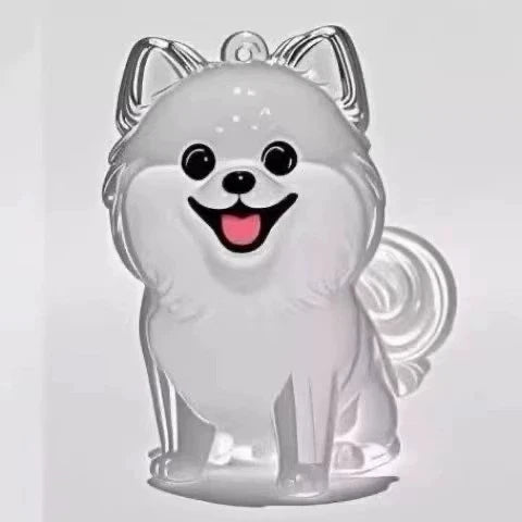 Porte-Clés Souvenir pour Poils de Chien & Chat – Pendentif Capsule Transparente pour Sac & Clés, Bijou Mémoire Animalier