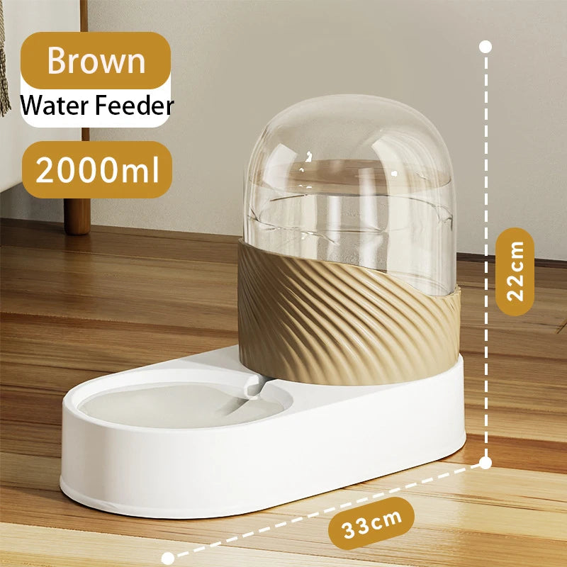 Distributeur Automatique par Gravité 3,8 L pour Chien – Fontaine à Eau & Distributeur de Croquettes Grande Capacité