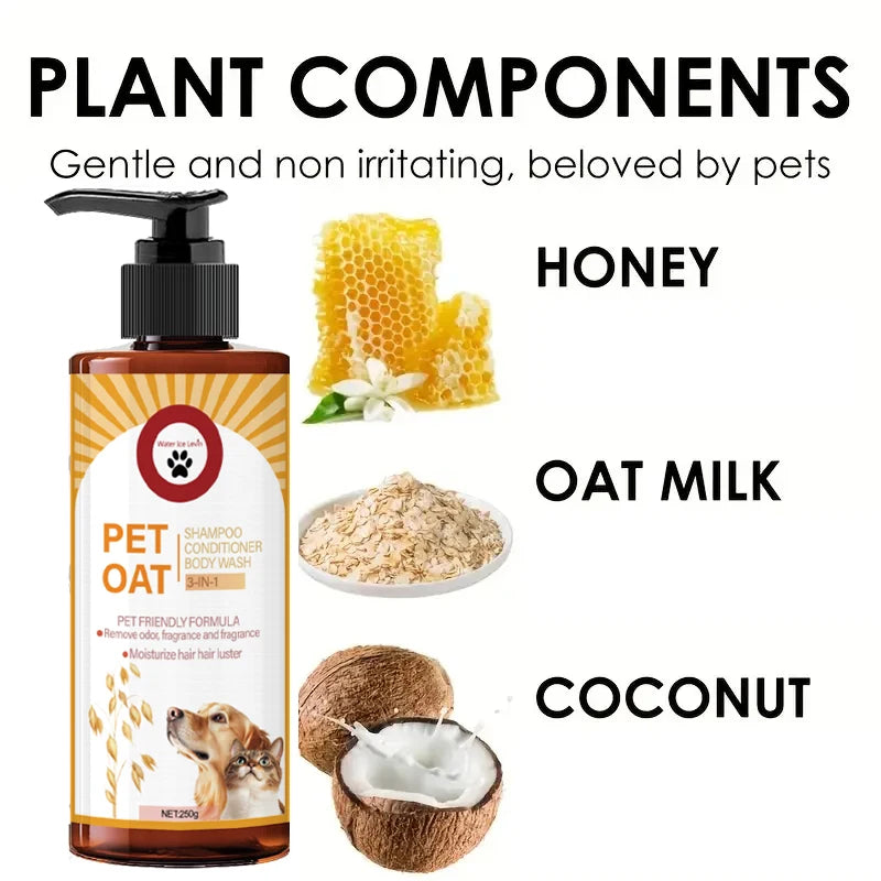 Shampoing Nettoyant & Désodorisant pour Chien & Chat (100 ml) – Soin Lavant Poil Doux, Formule Non Déshydratante & Parfum Longue Durée