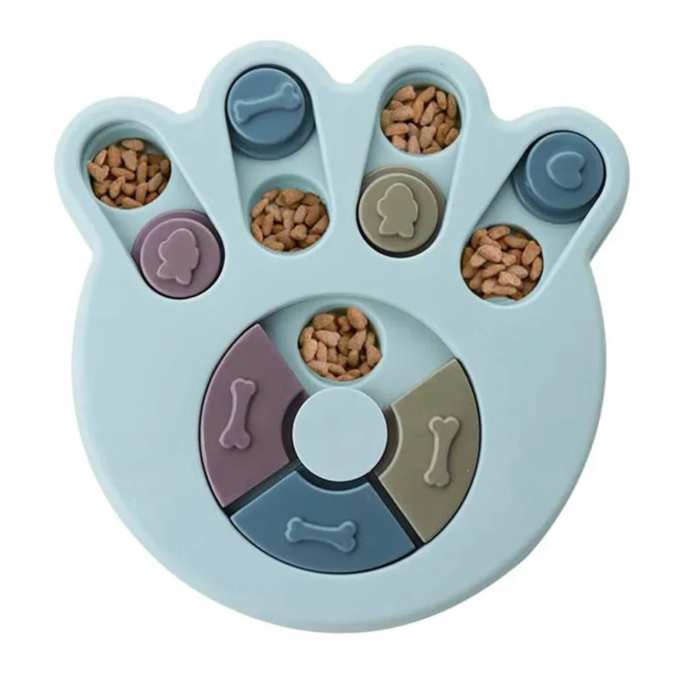 Puzzle d'Alimentation Lente pour Chien & Chat – Gamelle Anti-Glouton Interactive, Jeu d'Intelligence et Distributeur de Croquettes