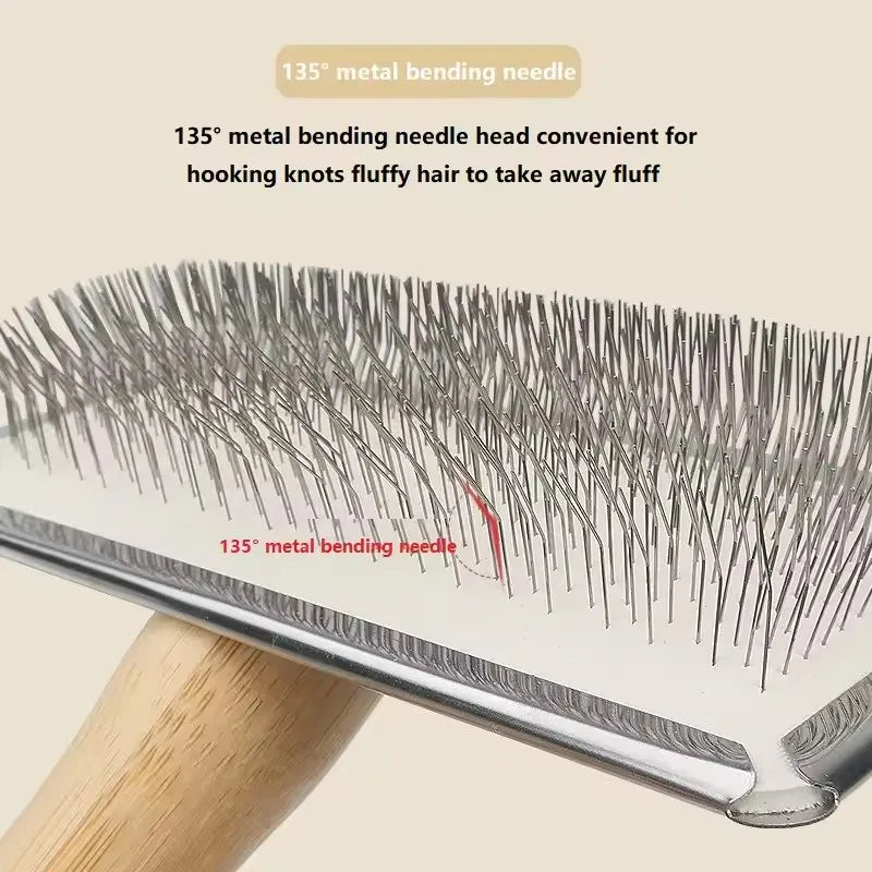 Dog Comb Brush for Dog Long Hair Cat Brush Car Animal Hair Solid Wood Pet Hair Remover Massage Cat Brush Pet Grooming