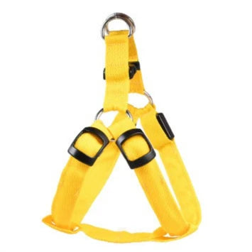Harnais Lumineux LED pour Chien Rechargeable USB – Harnais de Poitrail Anti-Traction Haute Visibilité Nuit & Anti-Perte