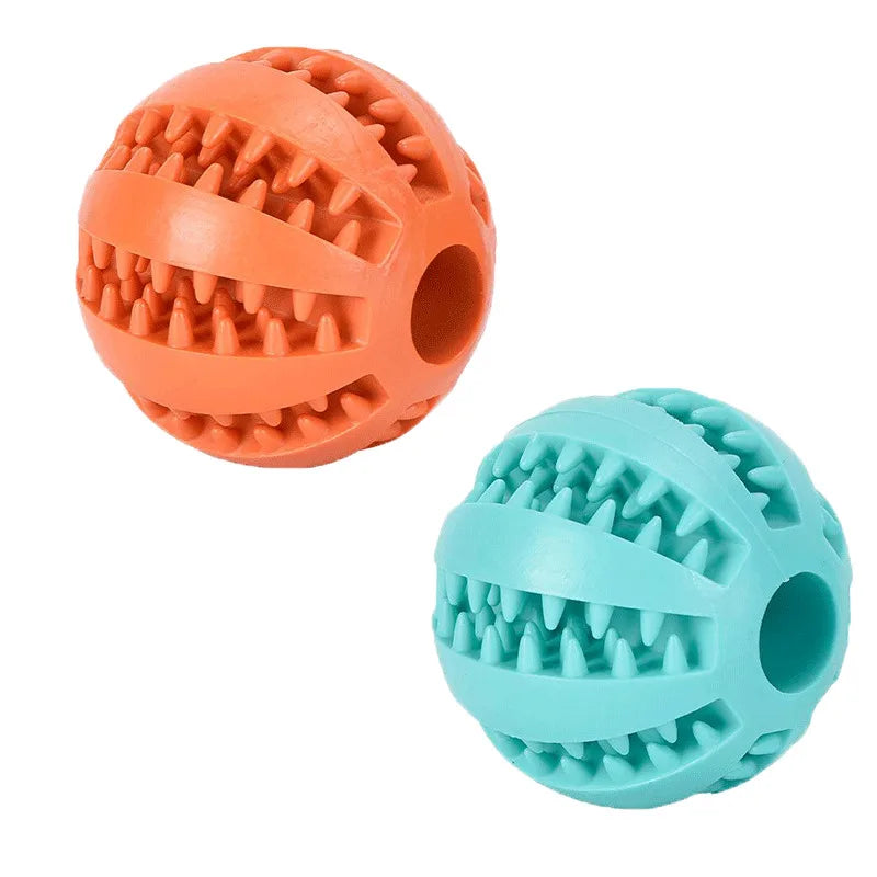 Balle Interactive pour Chien & Chiot – Jouet en Caoutchouc Distributeur de Friandises & Nettoyeur de Dents