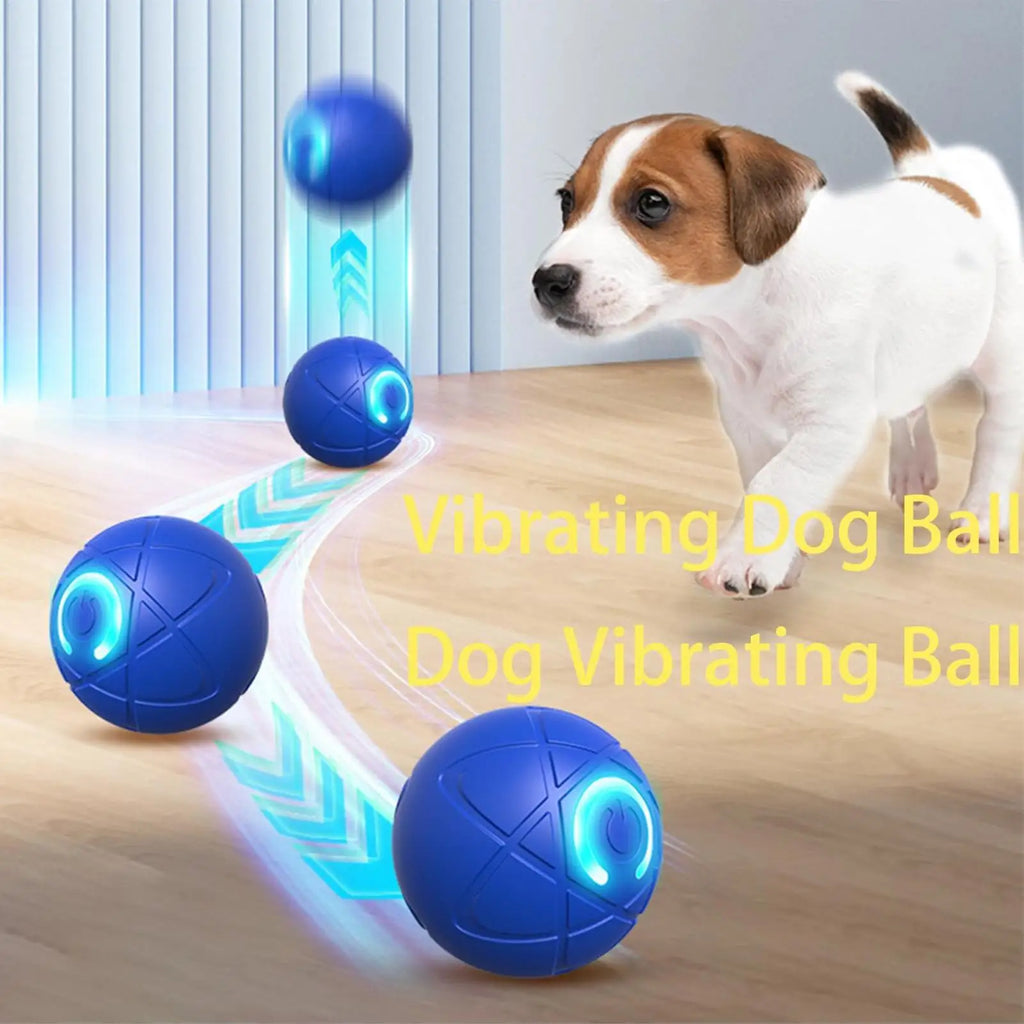 Dog Toy Ball Interactive Rolling Ball Auto Moving Dog Toy Two Modes Rechargeable Automatic Ball Pet Toy Supplies for Dog Puppy