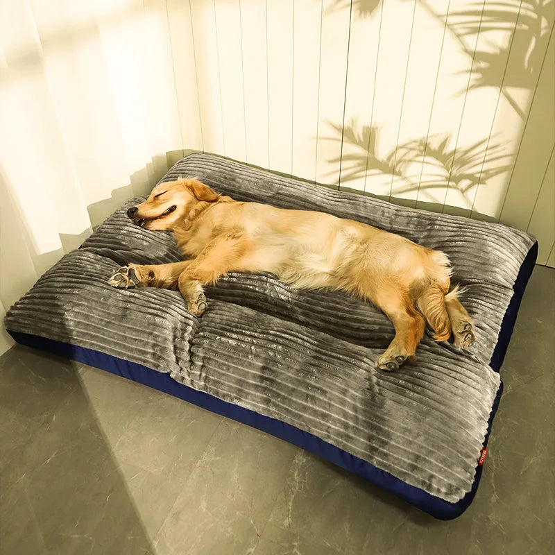 Tapis de Couchage Déhoussable pour Grand Chien & Chat – Matelas d'Hiver Douillet, Chaud & Lavable 4 Saisons