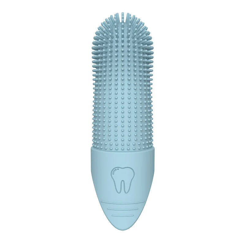 Doigtier Brosse à Dents 360° pour Chien & Chat – Brosse Dentaire en Silicone Souple Anti-Tartre & Haleine Fraîche