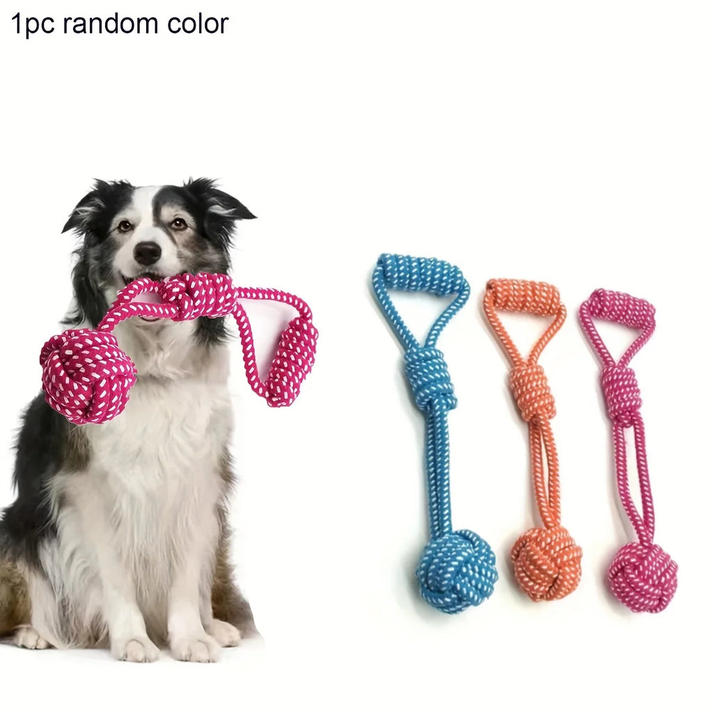 Jouet Corde avec Balle pour Chien – Corde de Traction Ultra-Résistante & Soin Dentaire Toutes Tailles