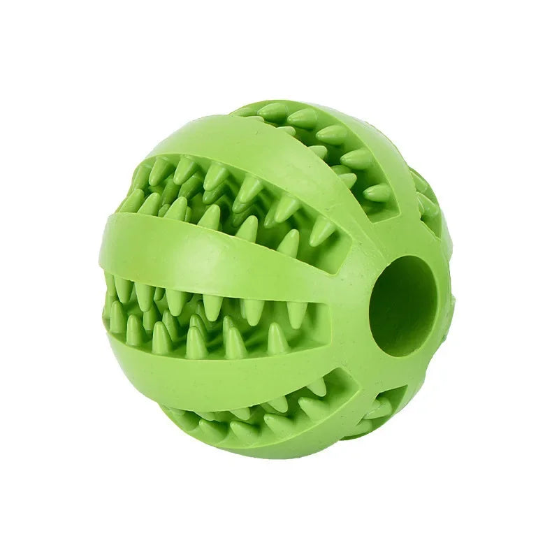 Balle Interactive pour Chien & Chiot – Jouet en Caoutchouc Distributeur de Friandises & Nettoyeur de Dents
