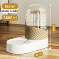 Distributeur Automatique par Gravité 3,8 L pour Chien – Fontaine à Eau & Distributeur de Croquettes Grande Capacité
