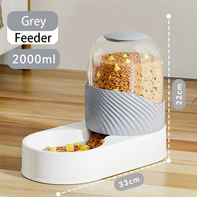 Distributeur Automatique par Gravité 3,8 L pour Chien – Fontaine à Eau & Distributeur de Croquettes Grande Capacité