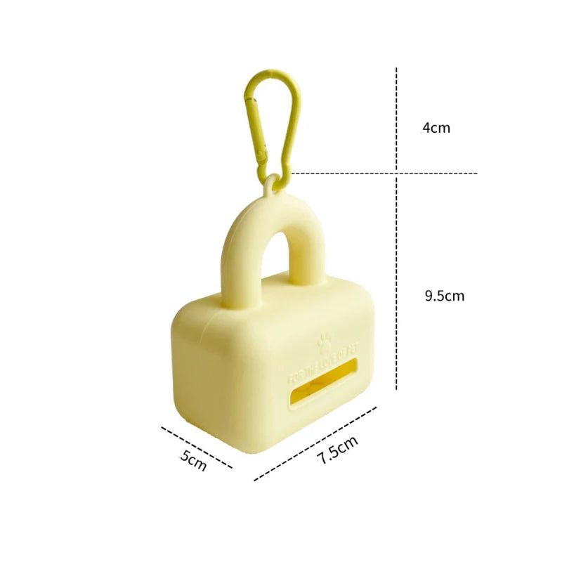 Silicone Dog Waste Bag Dispenser Portable Dog Poop Bag Holder Outdoor Puppy Trash Bags Dispenser Dog Accessories