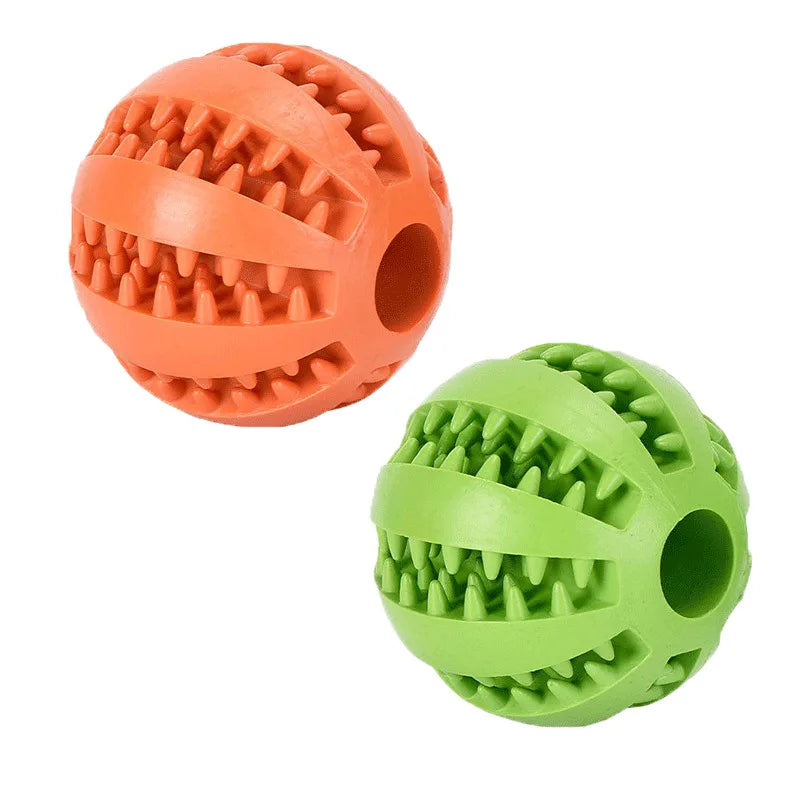 Balle Interactive pour Chien & Chiot – Jouet en Caoutchouc Distributeur de Friandises & Nettoyeur de Dents