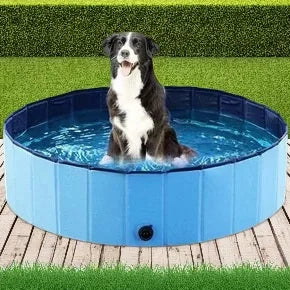 Foldable Pet Pool Portable Dog Bathing Tub 160x30cm 120x30cm Outdoor Swimming Pool With Drain Valve For Dogs Cats