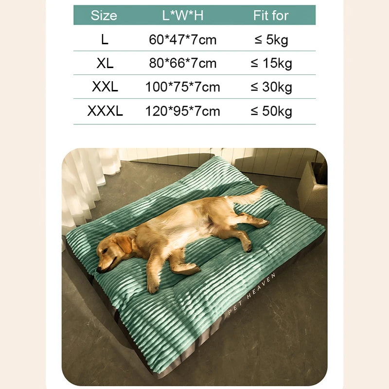 HOOPET Dog Mat Sleeping with Winter Floor Mat Removable And Washable Pet Four Seasons Universal Kennel Winter Large Dog