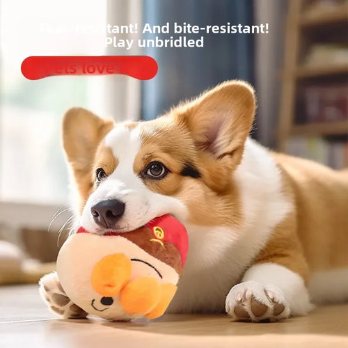 Balle Peluche Sautillante & Interactive pour Chien & Chiot – Jouet Électrique Vibrant et Sonore Rechargeable USB