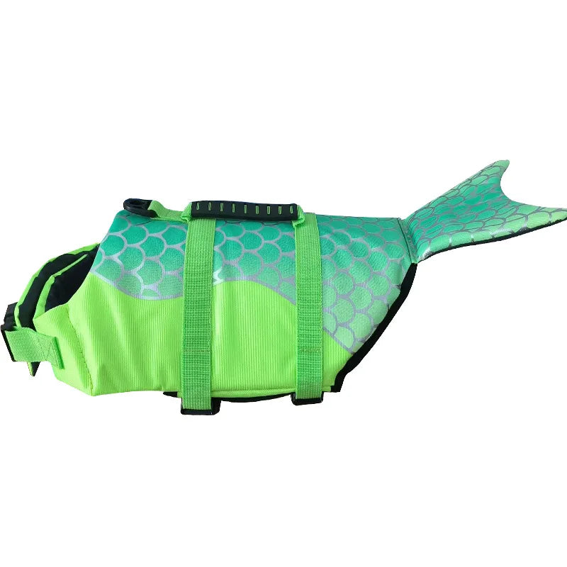 Gilet de Sauvetage Requin pour Chien – Gilet Flottant Ripstop avec Poignée de Sécurité pour Baignade & Bateau