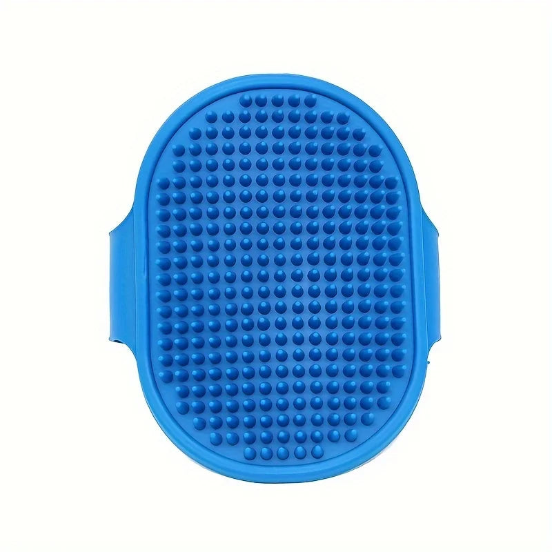 Brosse de Bain & Massage en Silicone pour Chien – Brosse Shampoing Ergonomique avec Poignée Ajustable