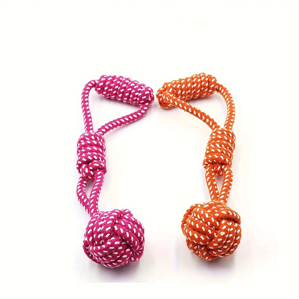 Jouet Corde avec Balle pour Chien – Corde de Traction Ultra-Résistante & Soin Dentaire Toutes Tailles