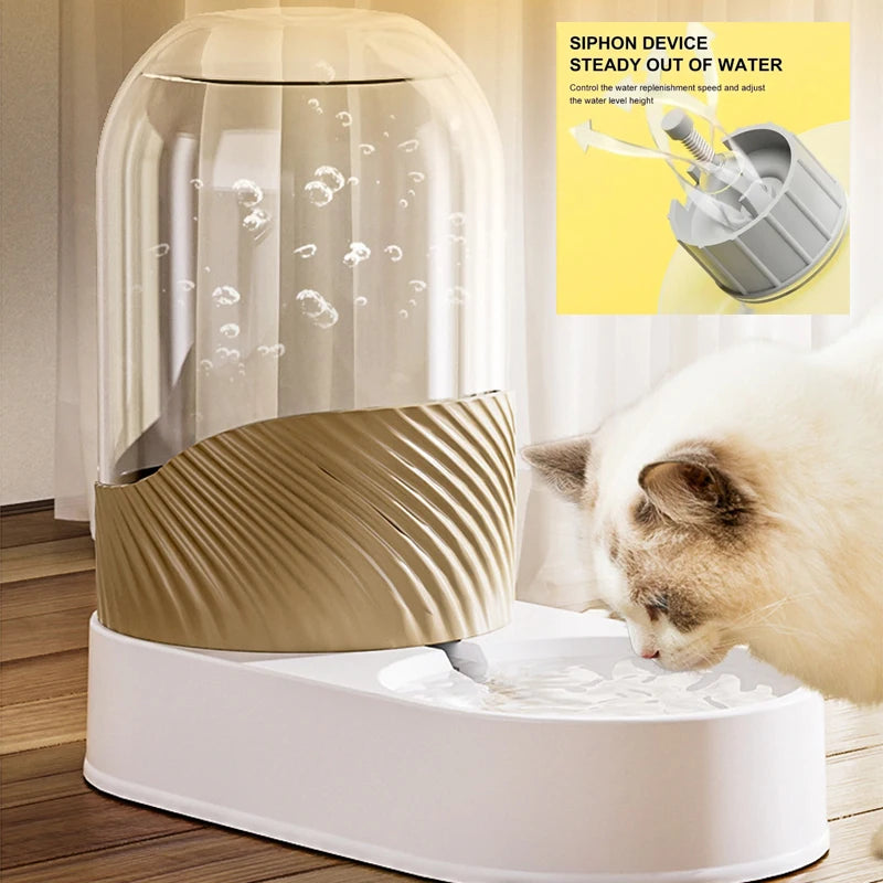 Distributeur Automatique par Gravité 3,8 L pour Chien – Fontaine à Eau & Distributeur de Croquettes Grande Capacité