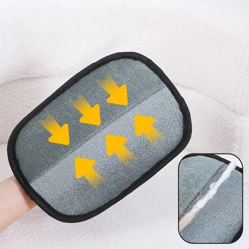 Gant de Brossage Double Face pour Chien & Chat – Gant Ramasse-Poils Électrostatique, Massage Mue & Nettoyage Canapé, Tapis & Vêtements
