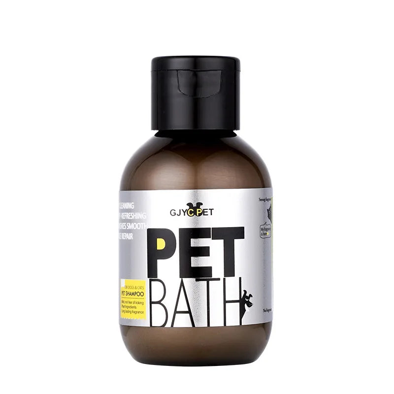 Shampoing Apaisant Anti-Démangeaisons pour Chien & Chat (100 ml) – Soin Peau Sèche, Action Anti-Puces & Tiques, Douceur & Brillance du Pelage