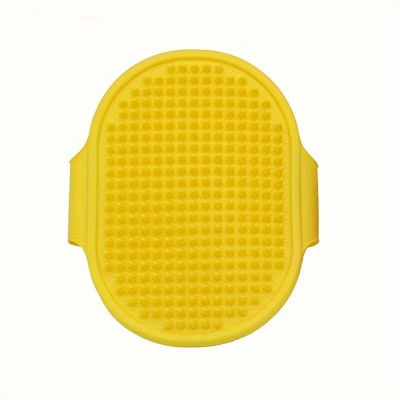 Brosse de Bain & Massage en Silicone pour Chien – Brosse Shampoing Ergonomique avec Poignée Ajustable