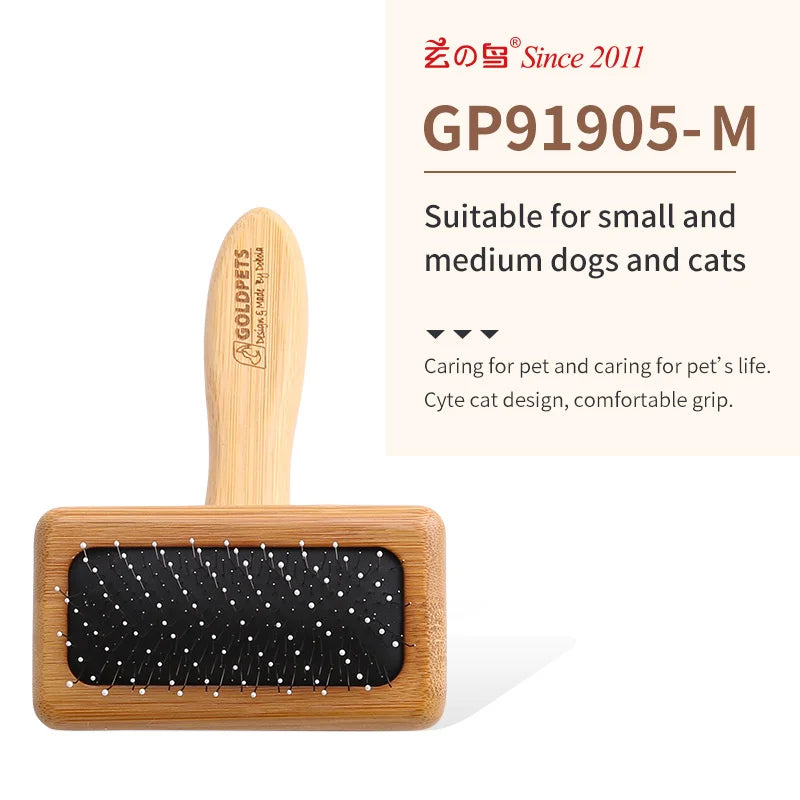 Fenice Professional Beauty Needle Comb Brushing Comb Teddy Bichon Pet Dog Cat Combing Brush Floating Hair Massage Comb