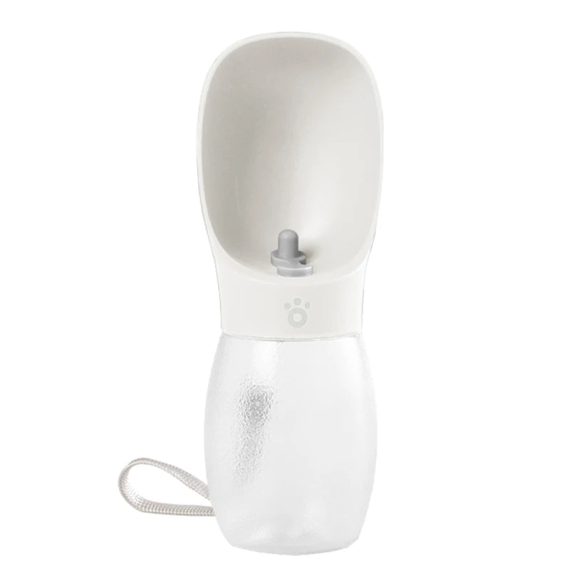 Gourde Portable 300 ml pour Chien & Chat – Bouteille d'Eau de Voyage avec Écuelle Intégrée Anti-Fuite pour Balade & Randonnée