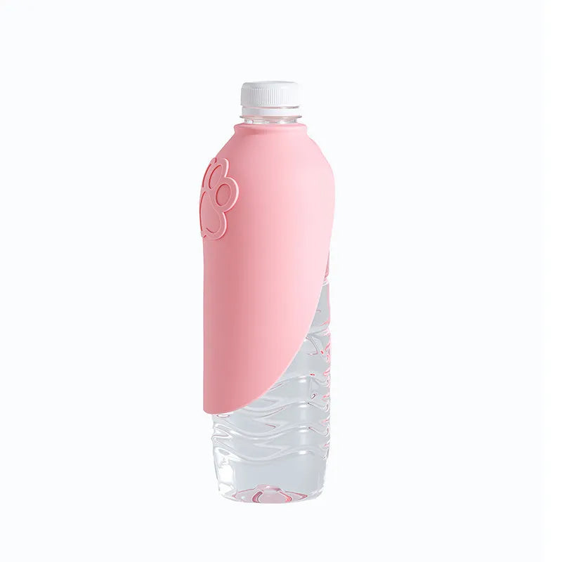 Gourde Pliable Portable pour Chien & Chat – Bouteille d'Eau de Voyage avec Écuelle Rabattable & Embout Interchangeable pour Randonnée