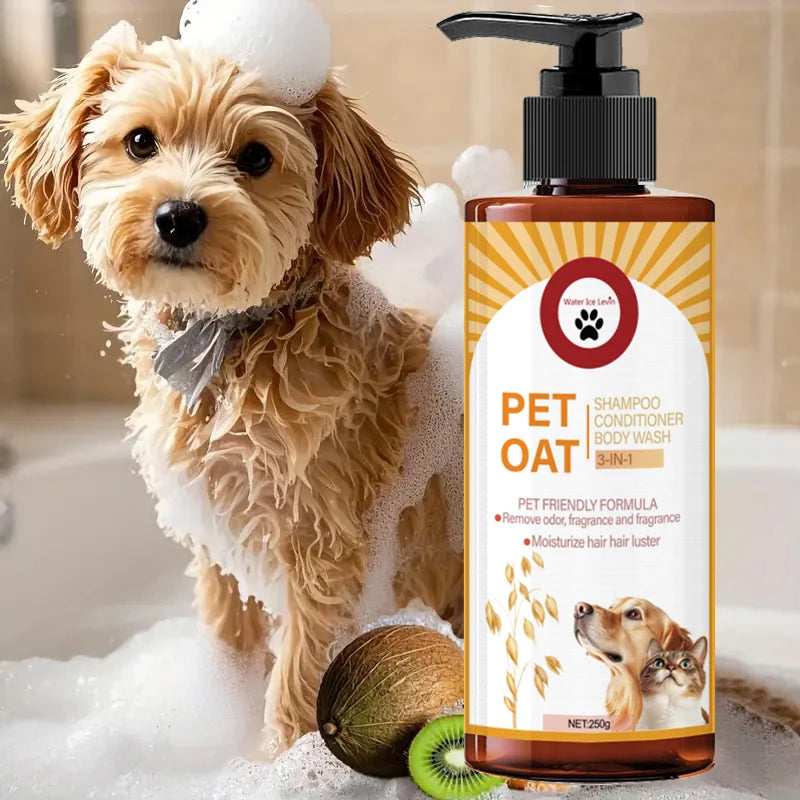 Shampoing Nettoyant & Désodorisant pour Chien & Chat (100 ml) – Soin Lavant Poil Doux, Formule Non Déshydratante & Parfum Longue Durée