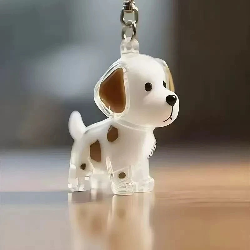 Porte-Clés Souvenir pour Poils de Chien & Chat – Pendentif Capsule Transparente pour Sac & Clés, Bijou Mémoire Animalier