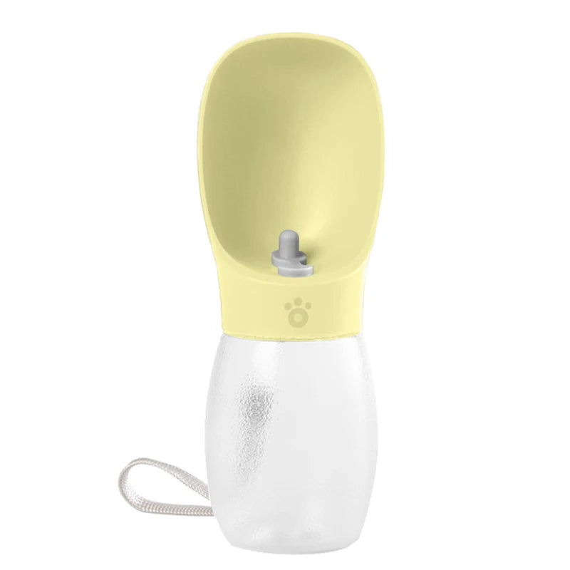 Gourde Portable 300 ml pour Chien & Chat – Bouteille d'Eau de Voyage avec Écuelle Intégrée Anti-Fuite pour Balade & Randonnée