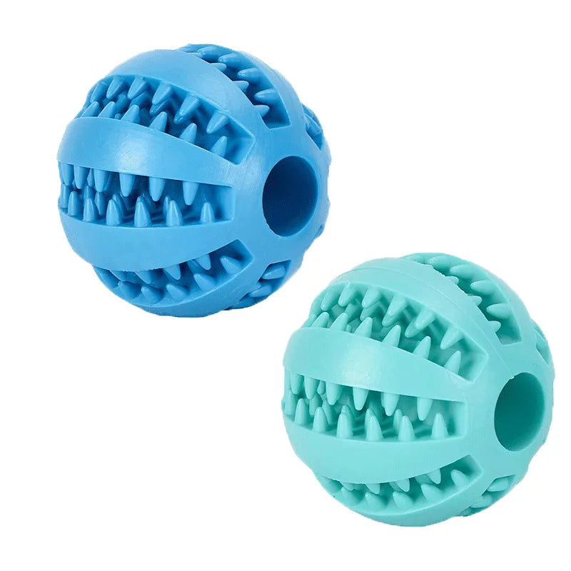 Balle Interactive pour Chien & Chiot – Jouet en Caoutchouc Distributeur de Friandises & Nettoyeur de Dents